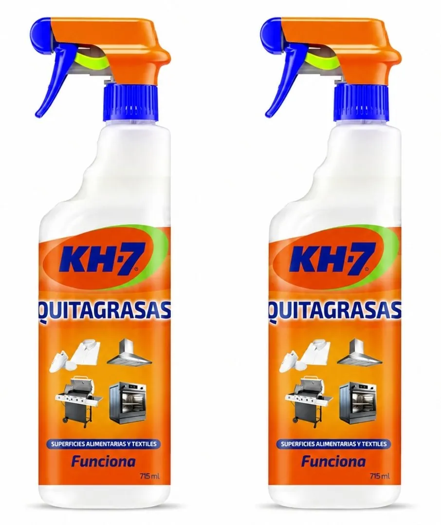Pack de 2 unidades del desengrasante KH-7 Quitagrasas en formato de 715ml