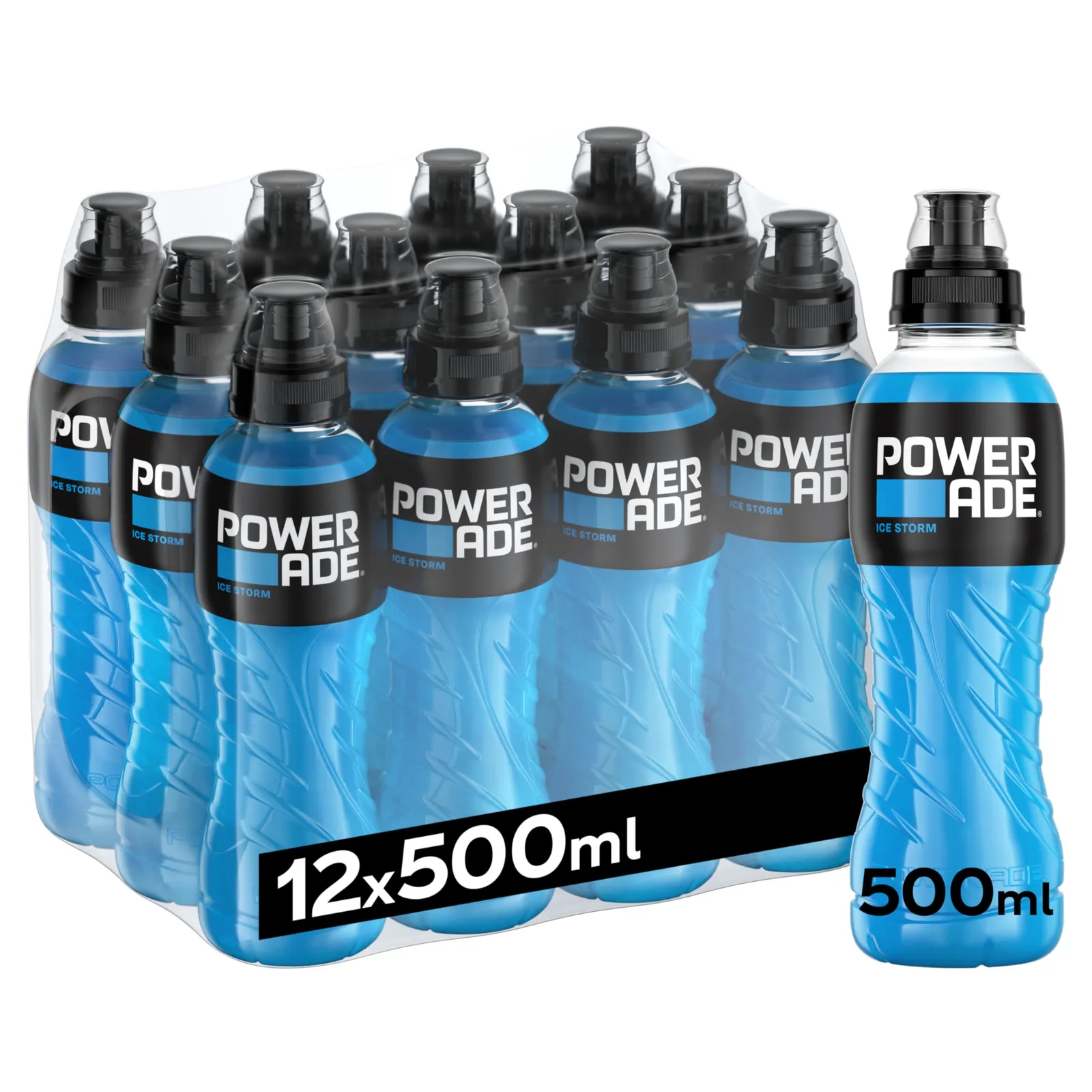 Pack 12 Powerade Ice Storm 500ml Bebida Energética