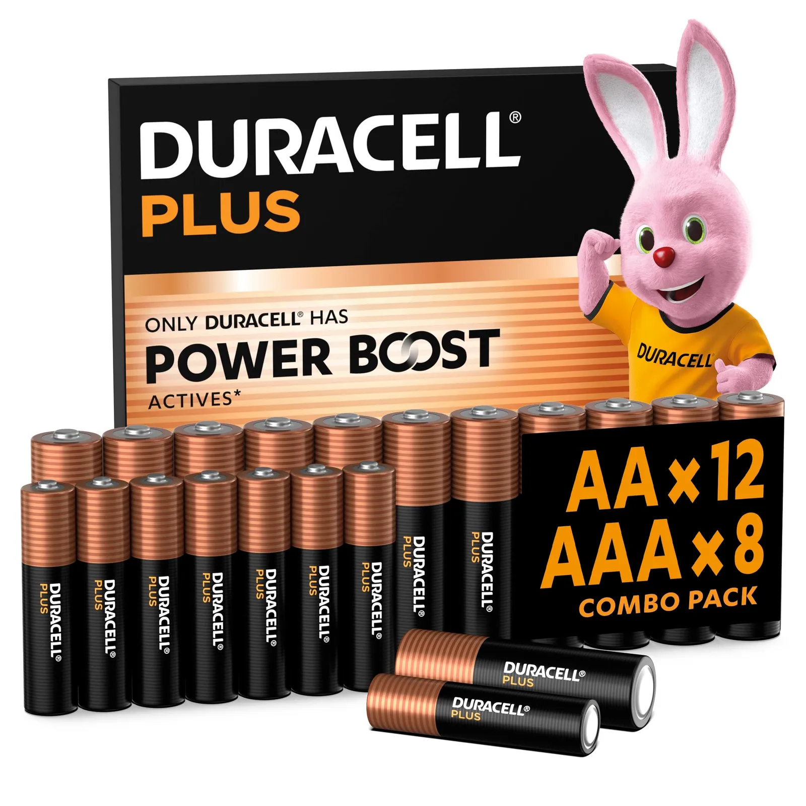 Pack 20 Pilas Duracell Plus: 10 AA y 10 AAA
