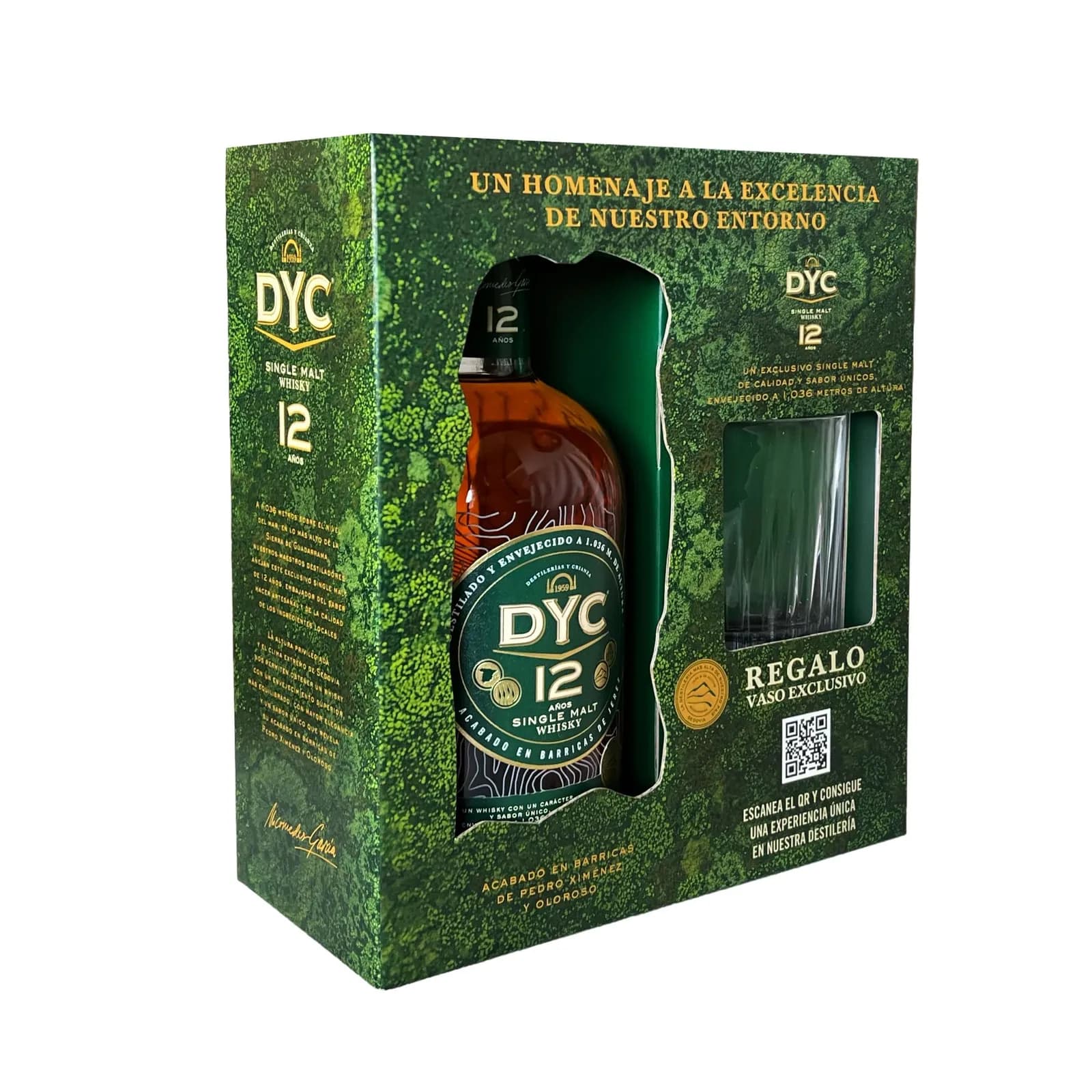 Pack Whisky DYC 12 Años con Vaso Incluido