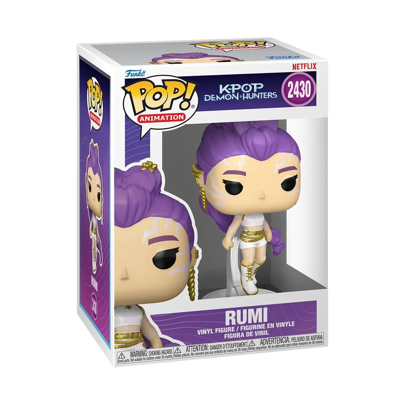 Figura Funko Pop! Rumi KPOP Demon Hunters (Netflix) con posibilidad de Chase Variant Glow in the Dark