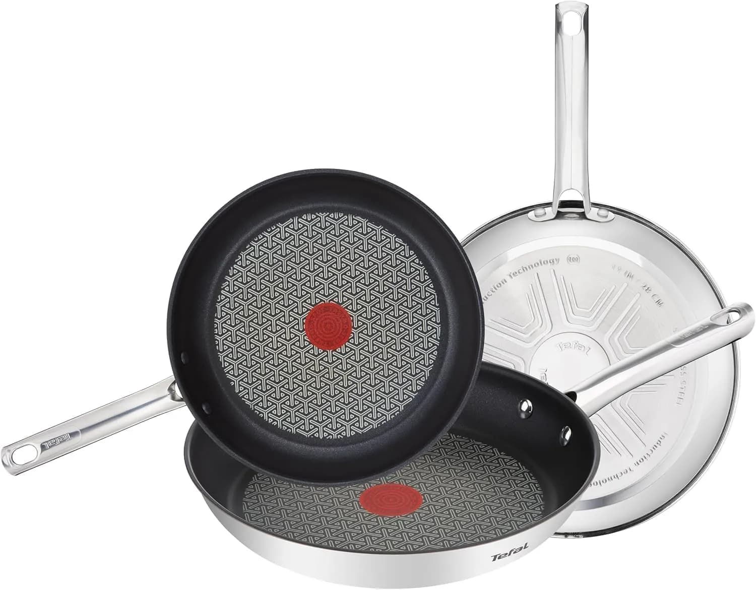Juego Sartenes Tefal Duetto 20/24/28 cm Acero Inoxidable