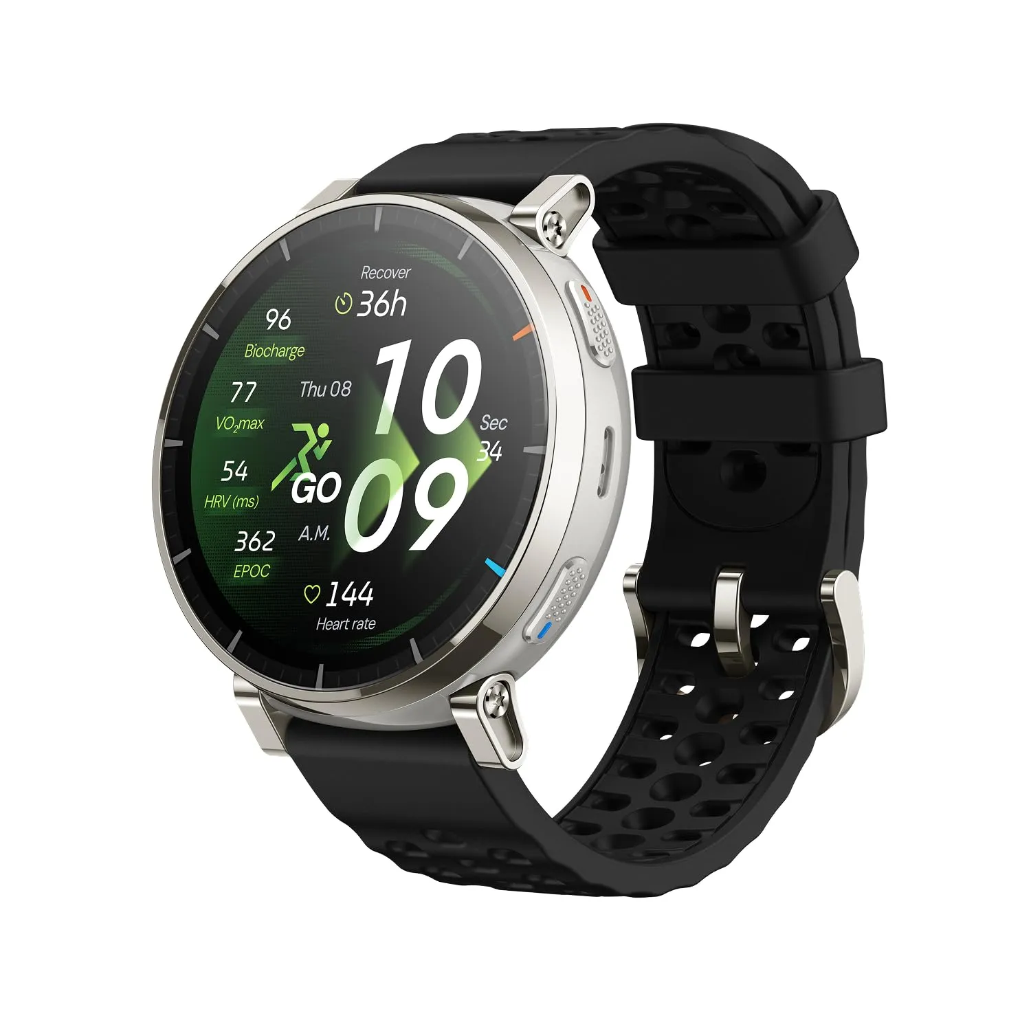 Amazfit Active 3 Premium: Smartwatch GPS 45mm AMOLED Zafiro, 12 Días Batería, NFC, Mapas