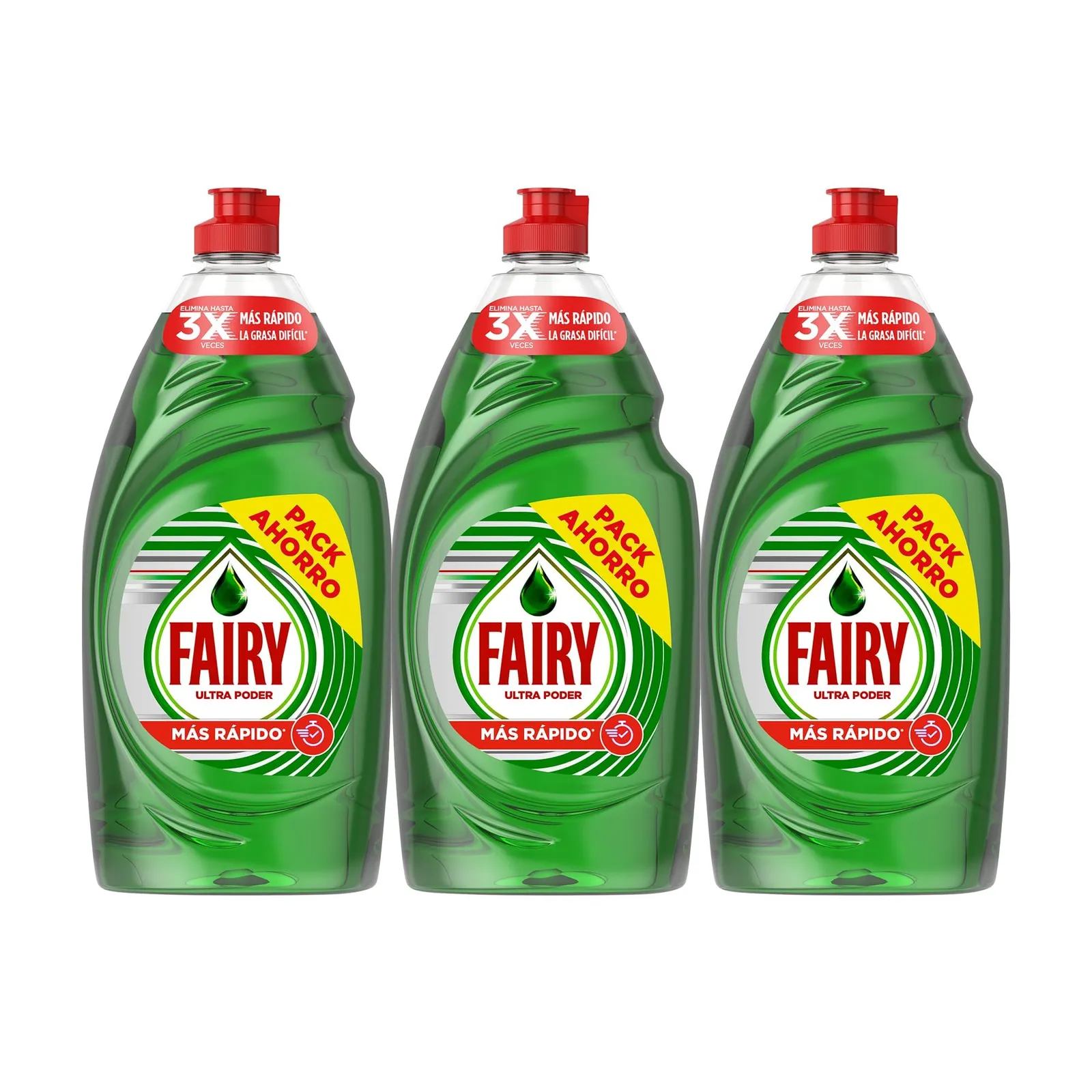 Pack 3x900ml Fairy Ultra Poder Original Líquido Desengrasante
