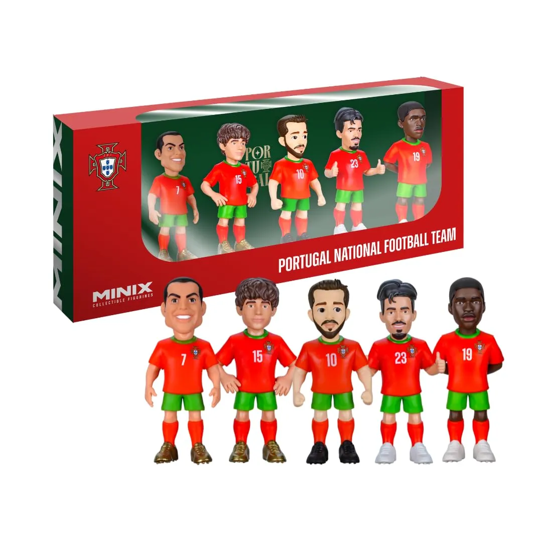 Pack 5 Figuras Coleccionables MINIX Mundial Portugal 7 cm