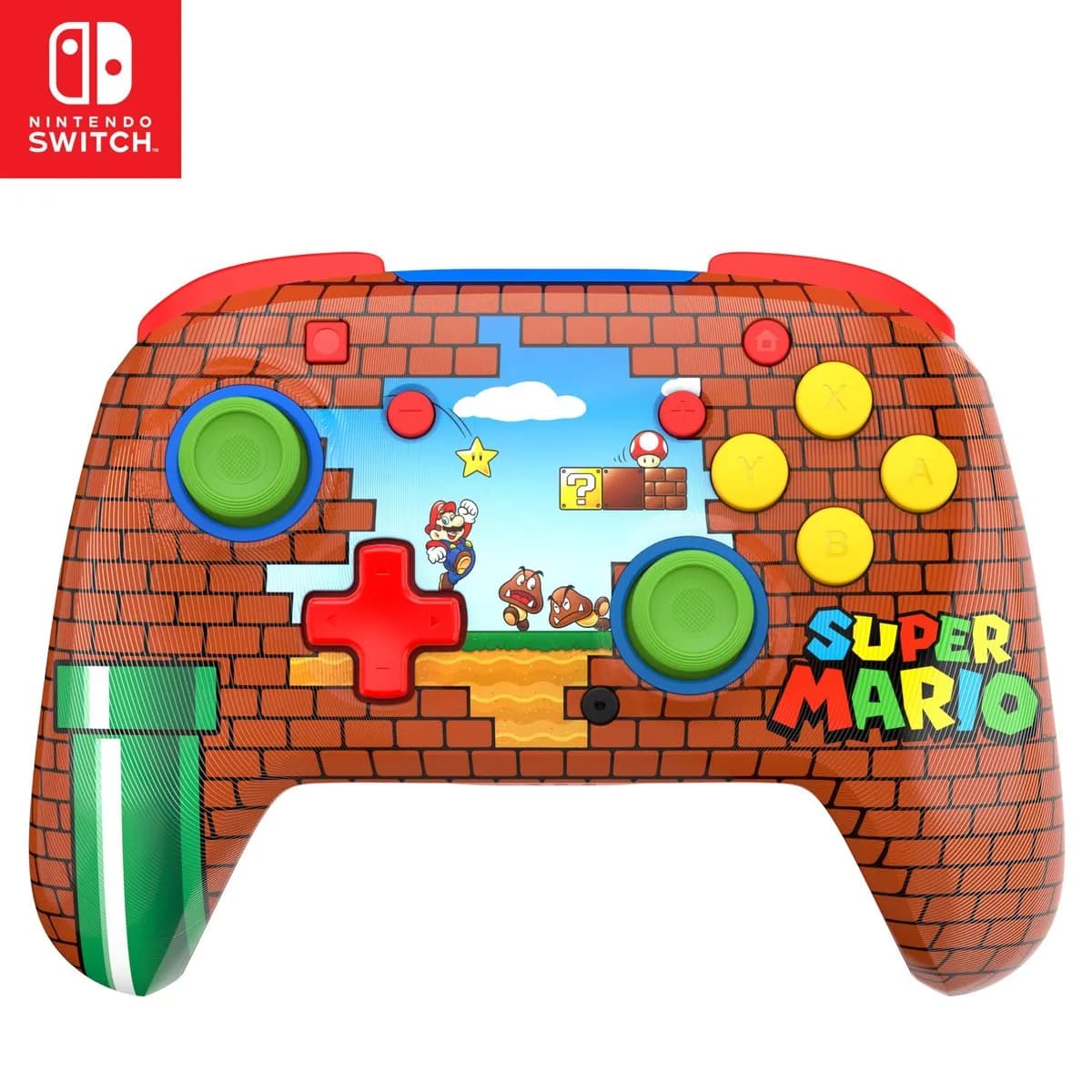 Mando Inalámbrico Turtle Beach Rematch Mario Bricks para Nintendo Switch