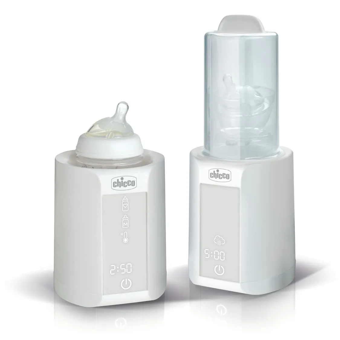 Chicco Calienta Biberones y Esterilizador Blanco con 27 Programas