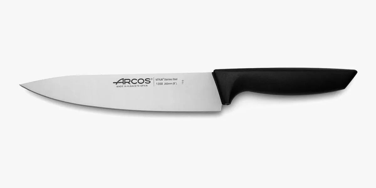 Cuchillo Cocinero Arcos Niza 200mm - Hoja Acero Inoxidable NITRUM, Mango Polipropileno