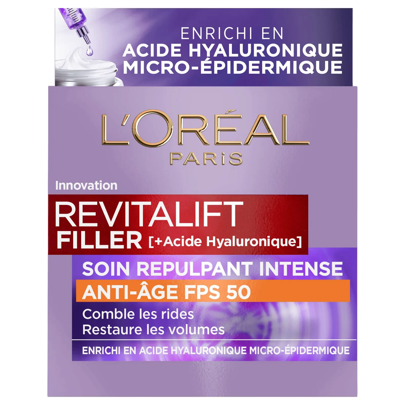 Pack 2x L'Oréal Revitalift Filler Crema Antiarrugas + FPS50 (50ml)