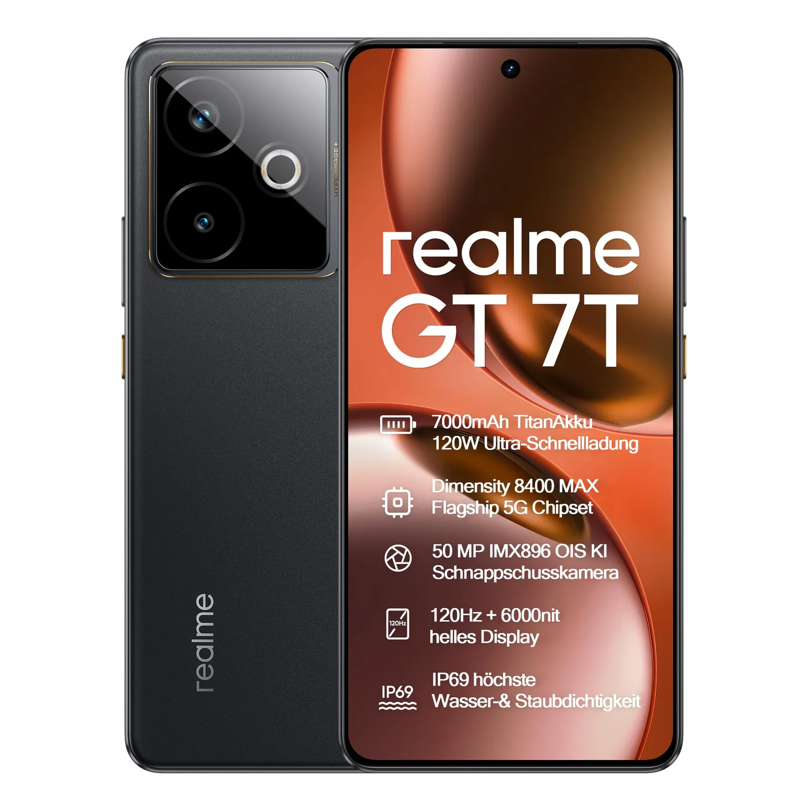 Smartphone Realme GT 7T 12GB RAM, 256GB Almacenamiento