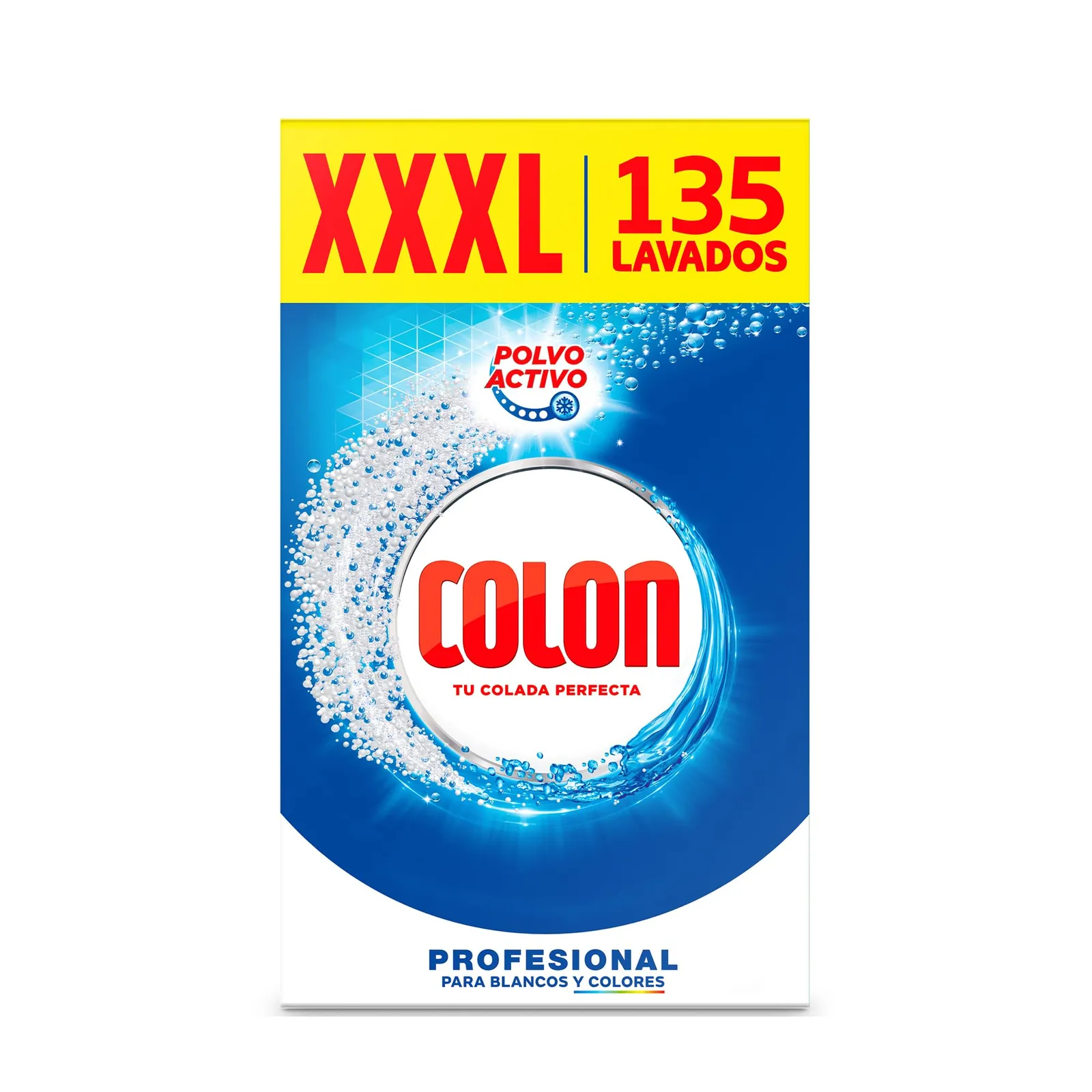 Detergente Colon Polvo Activo, 135 Dosis