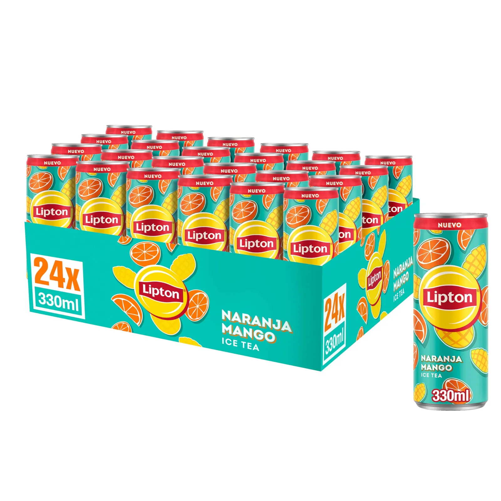 Pack 24 Lipton Ice Tea Naranja Mango 330ml