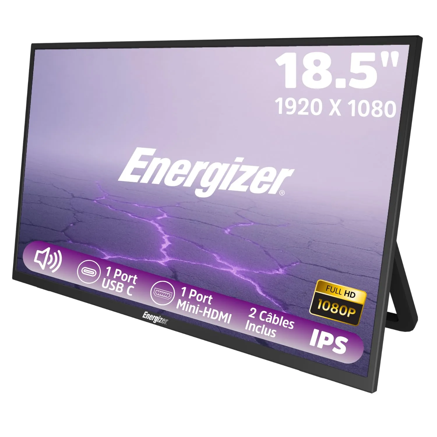 Pantalla Energizer IPS Full HD 100Hz USB-C/Mini HDMI