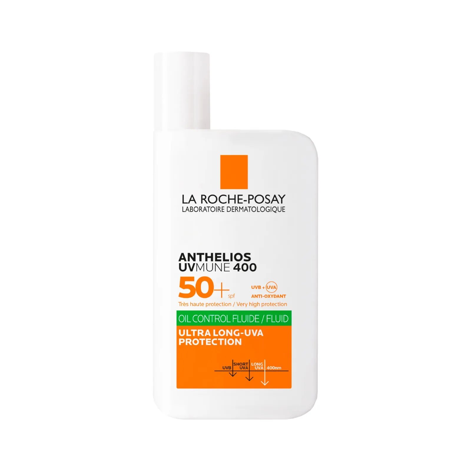 Protector Solar La Roche Posay Anthelios UV-MUNE 400 Oil Control SPF50+, Fluido Invisible 50ml