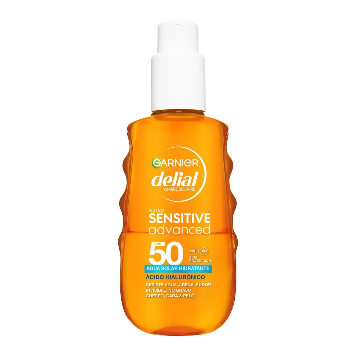 Garnier Delial Sensitive Advanced Agua Solar Hidratante FPS 50, 150ml