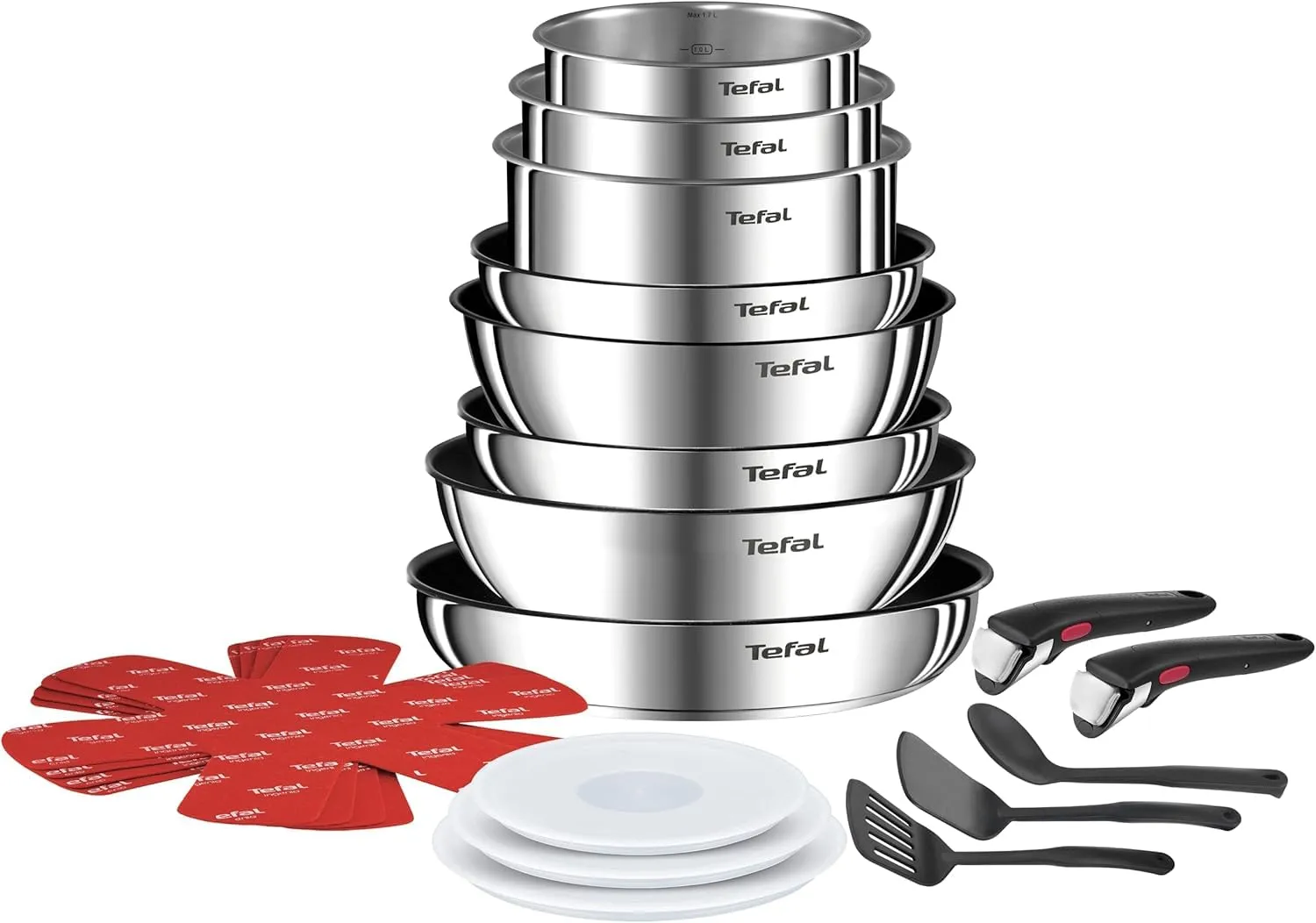 Set Completo Tefal Ingenio Emotion: Sartenes, Cazuelas, Wok y Accesorios (Inducción)