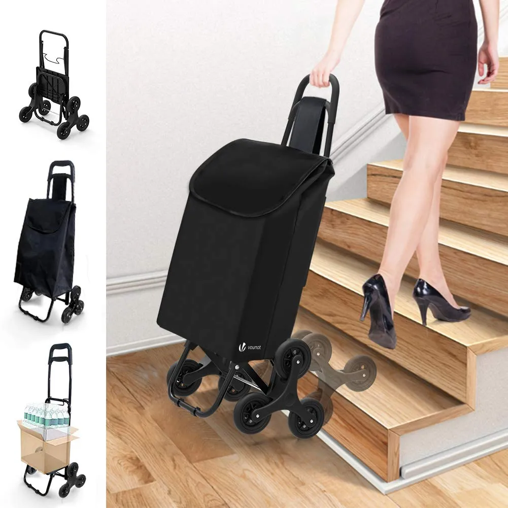 Carro de compra plegable con 6 ruedas