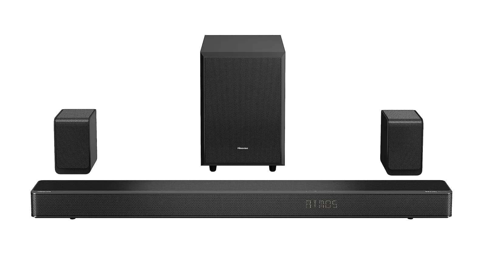 Barra de Sonido Hisense AX5125H 5.1.2 500W Dolby Atmos con Subwoofer y Traseros Inalambricos