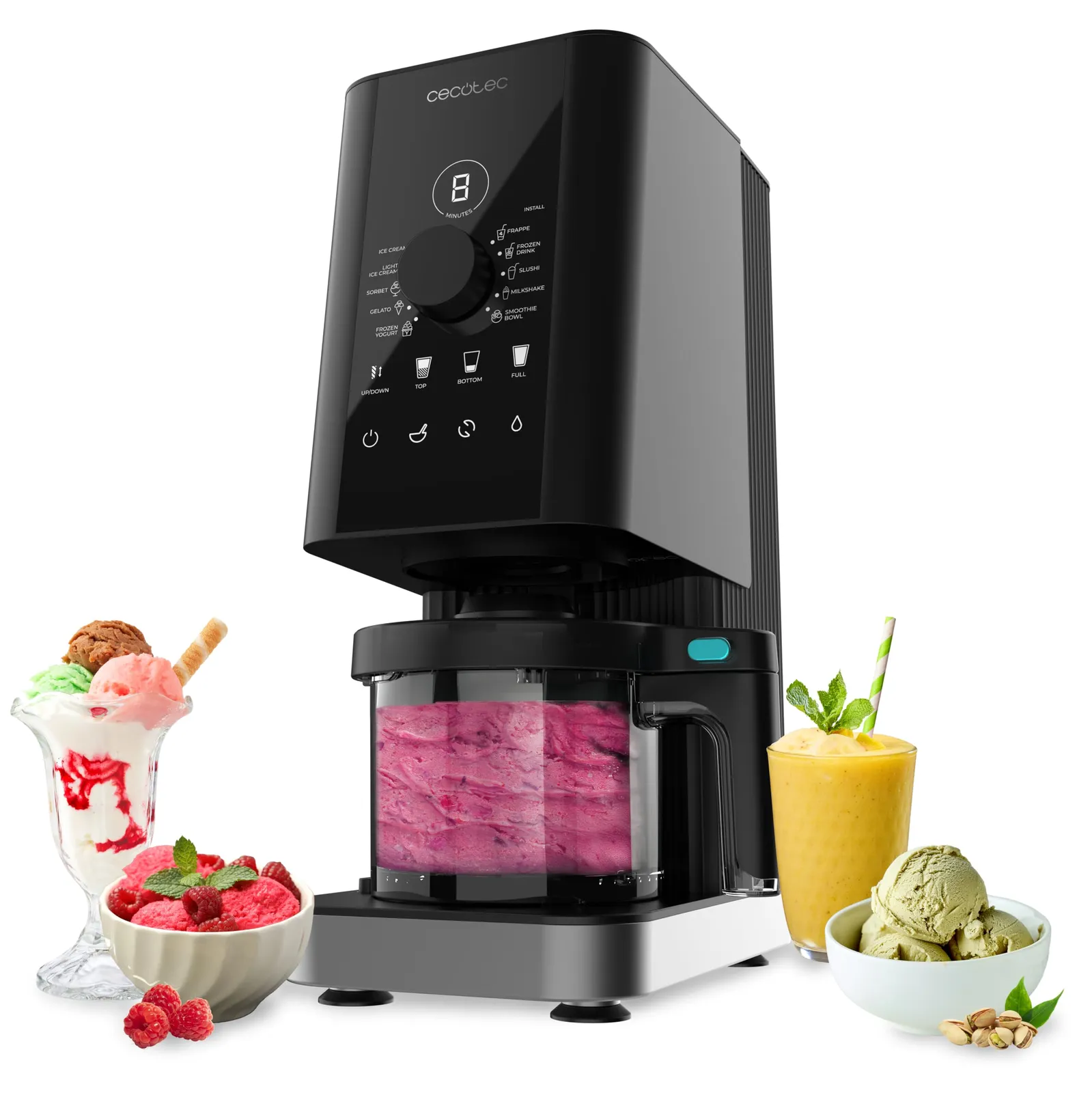 Cecotec Máquina de Helados 700W con 10 Programas