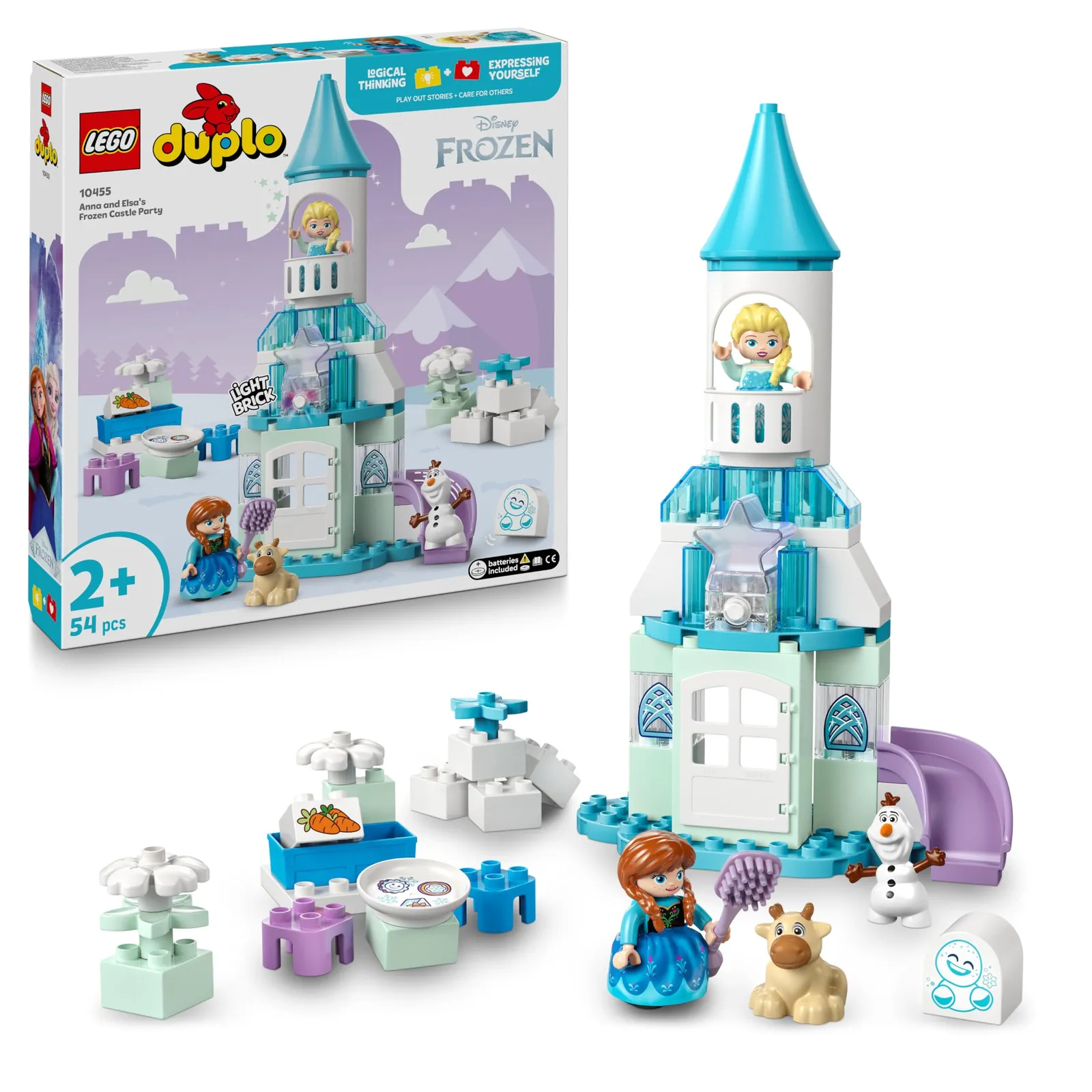 LEGO Duplo Disney Frozen: Fiesta en el Castillo de Anna y Elsa (10455) - Juguete 2+ Años