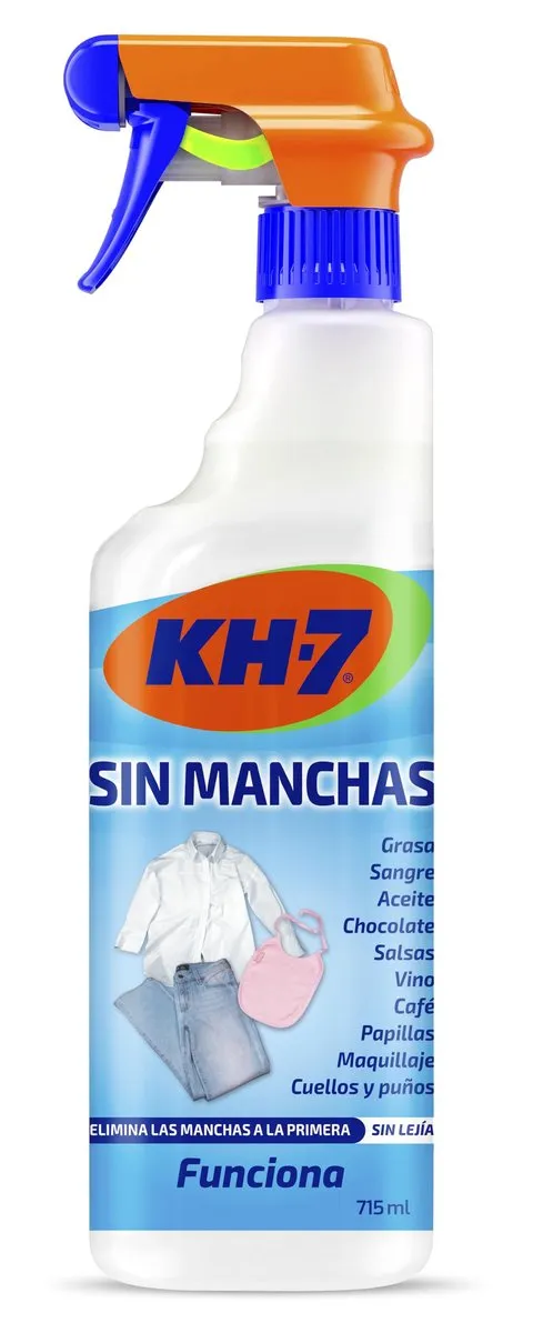 KH-7 Sin Manchas Quitamanchas Ropa 715 ml: Elimina Grasa, Vino, Chocolate y Más