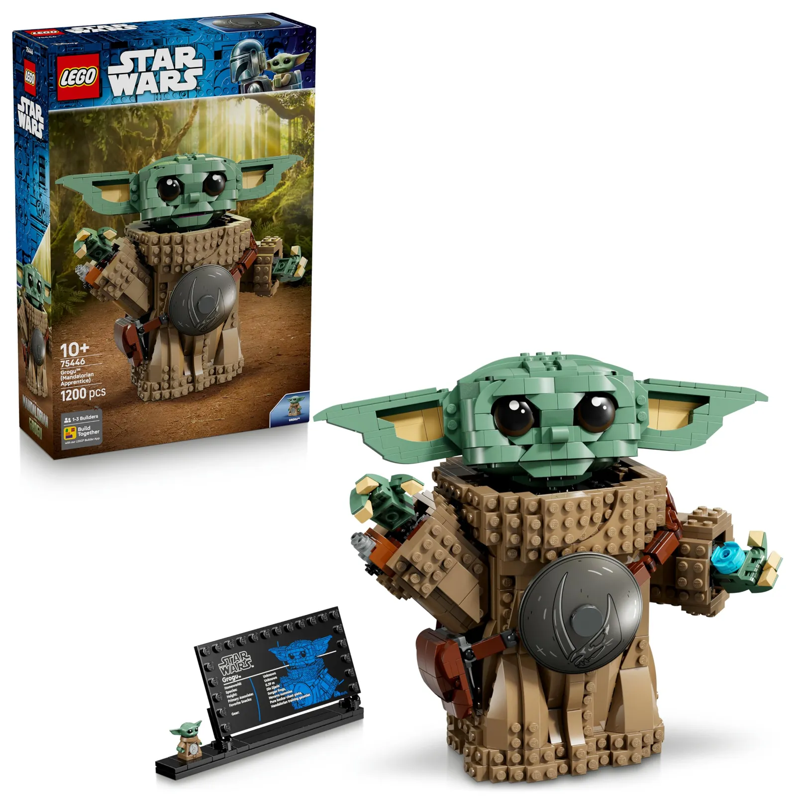 LEGO Star Wars 75446 Grogu: Figura de Juguete con Armadura Beskar para Exponer