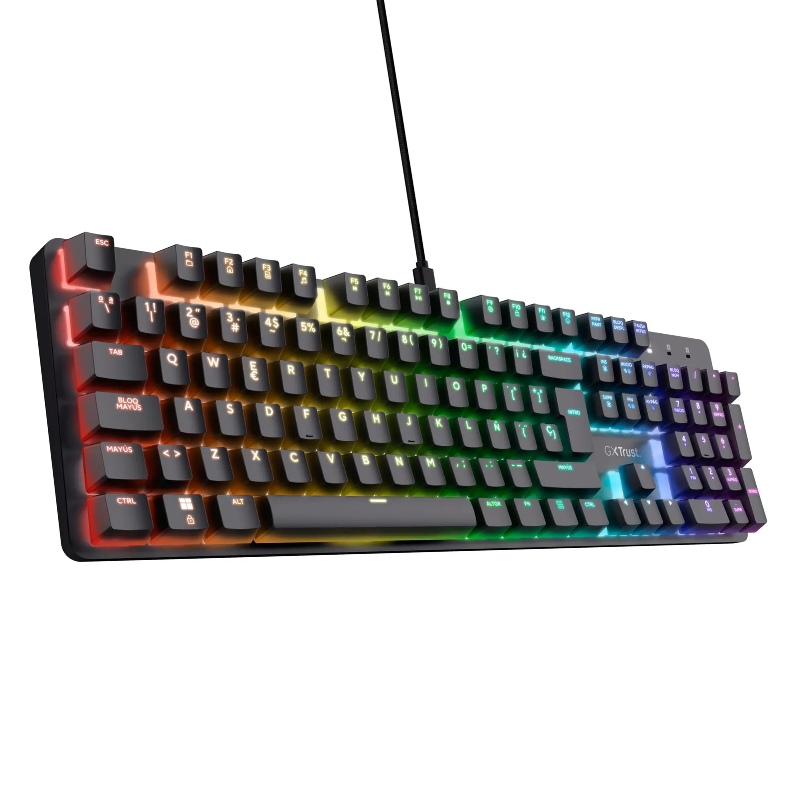 Teclado Mecánico GXTrust 871 Zora Español QWERTY RGB USB