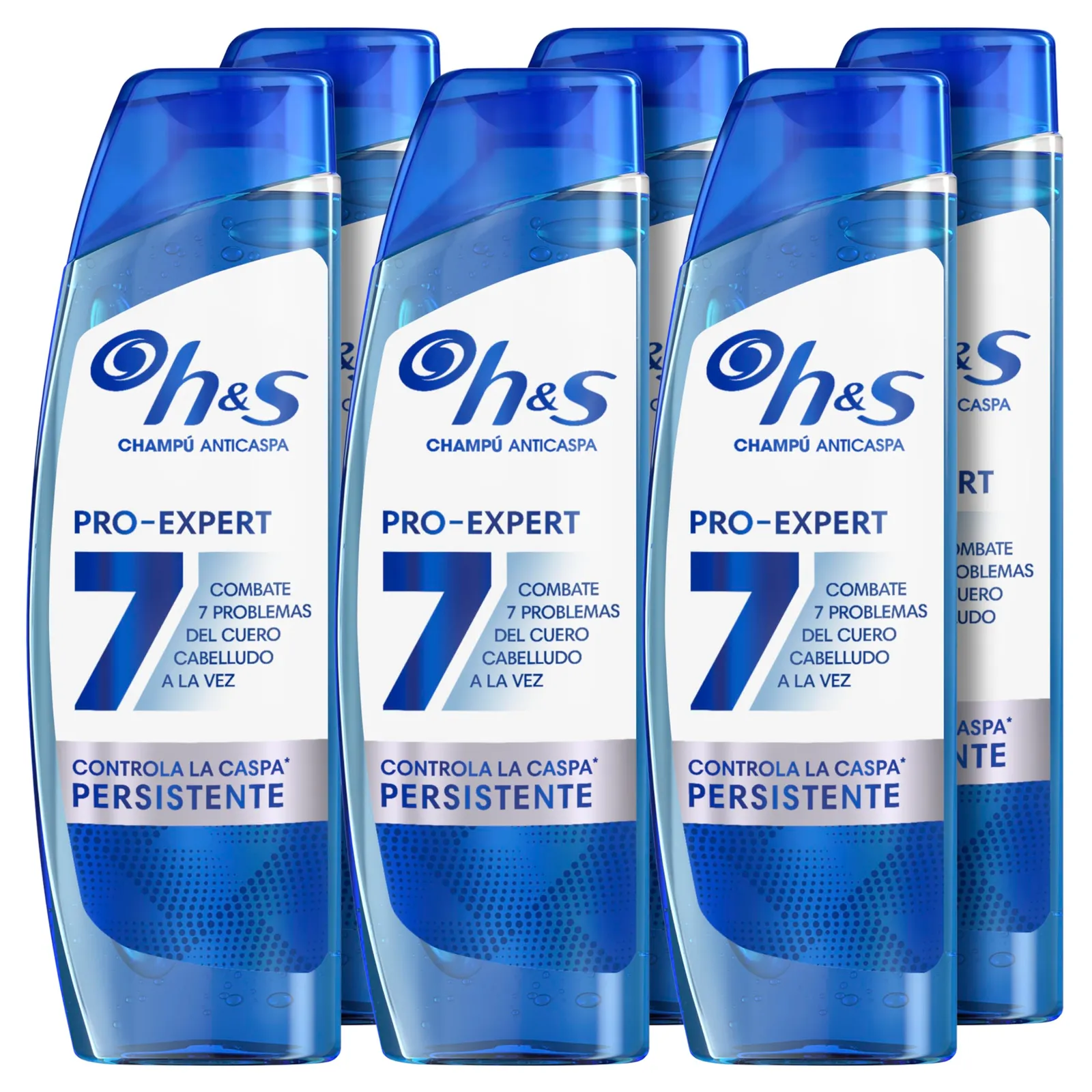 Pack 6x Champú Anticaspa H&S Pro-Expert 7 300ml