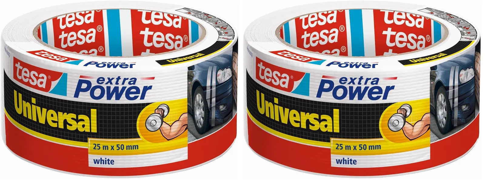 2x Tesa Cinta Americana Reforzada 25m x 50mm