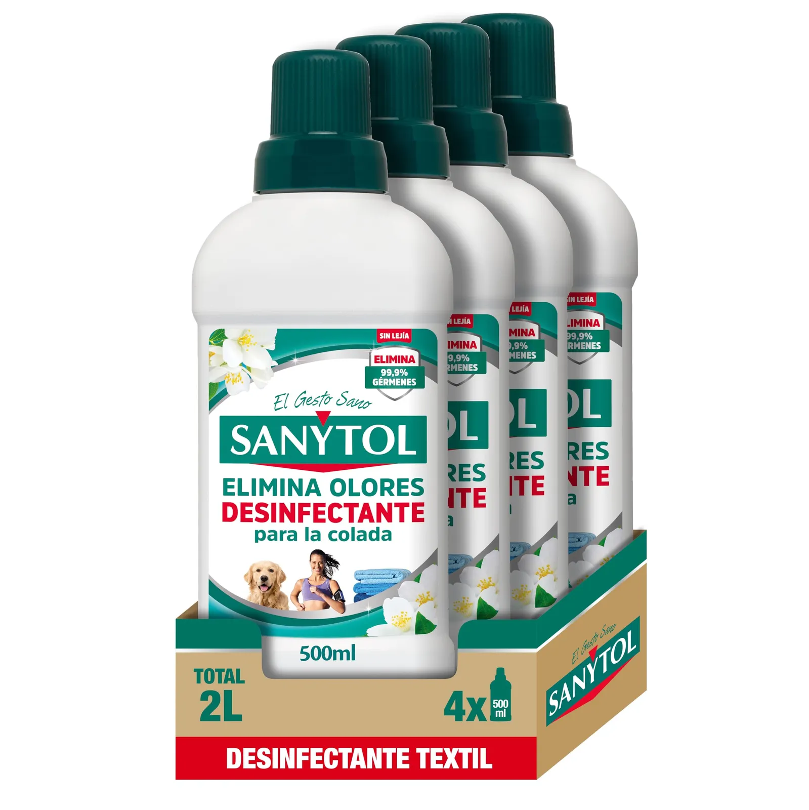 Pack 4x Sanytol Desinfectante Textil 500ml