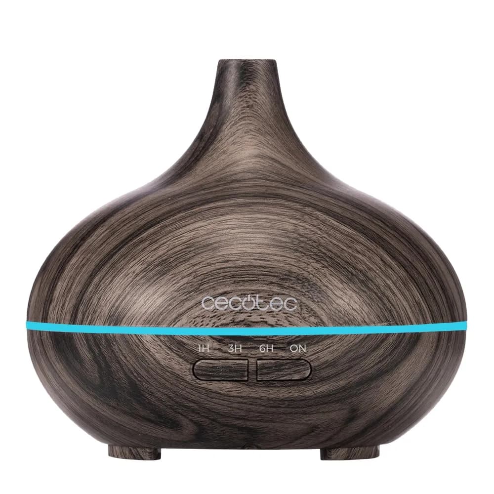 Humidificador Cecotec Pure Aroma 300 Yin Grey con Difusor de Aromas, 300ml, 7 LED, Temporizador 10h