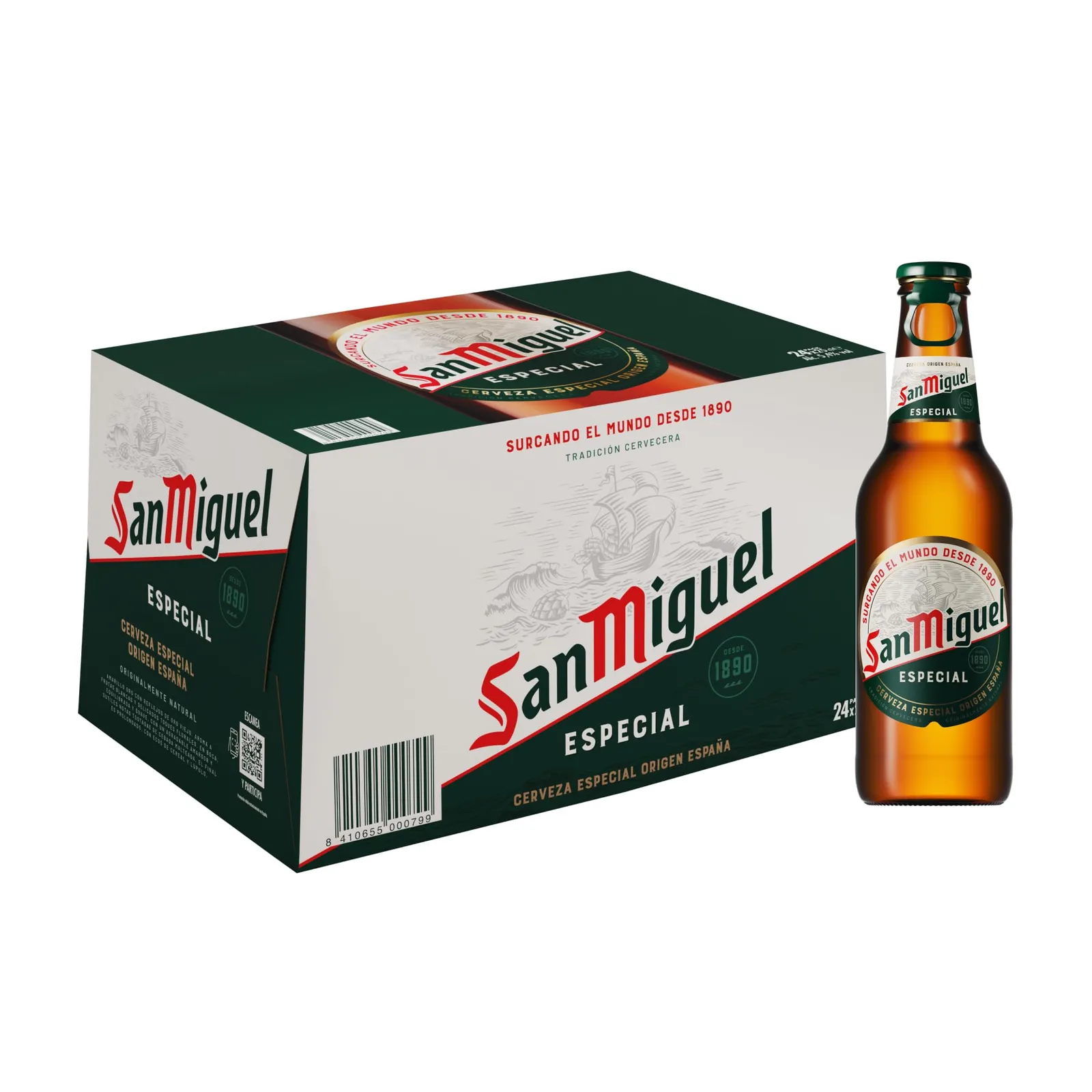 Pack 24 Botellas San Miguel Especial Lager 25cl