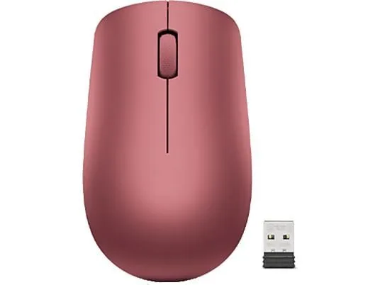 Ratón Inalámbrico Lenovo 530: Ambidiestro, Multiplataforma, 1200 DPI, Rojo Cereza