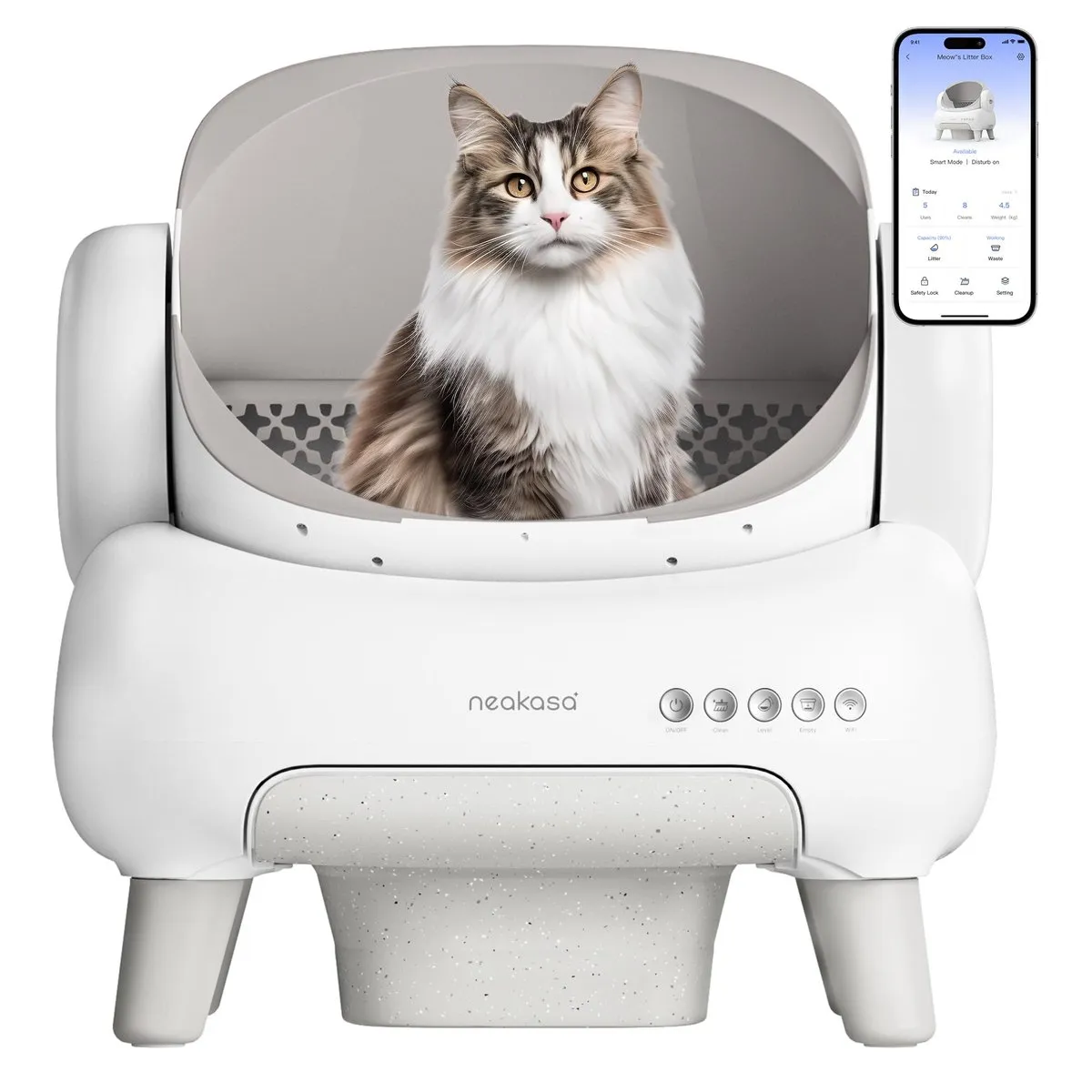 Arenero Autolimpiable Abierto Neakasa M1 Lite para Gatos (hasta 15kg)