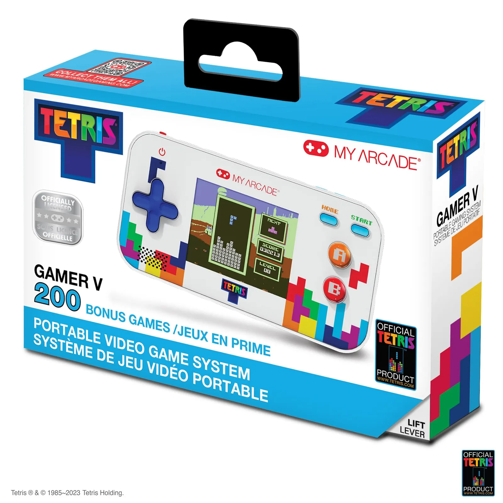 Consola Portátil My Arcade Tetris Gamer V con 201 Juegos