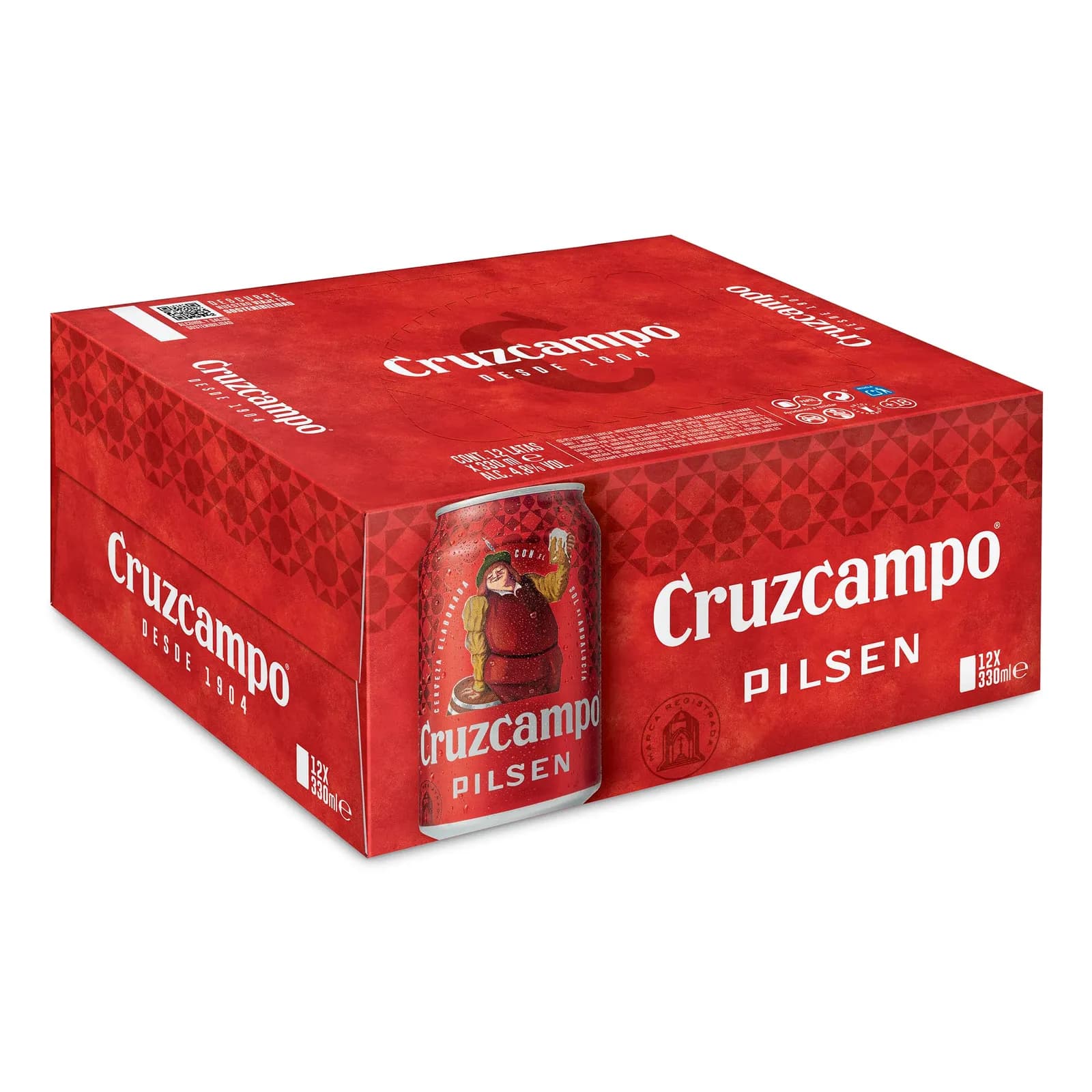 Pack 36 Latas Cruzcampo Lager Cerveza 33cl