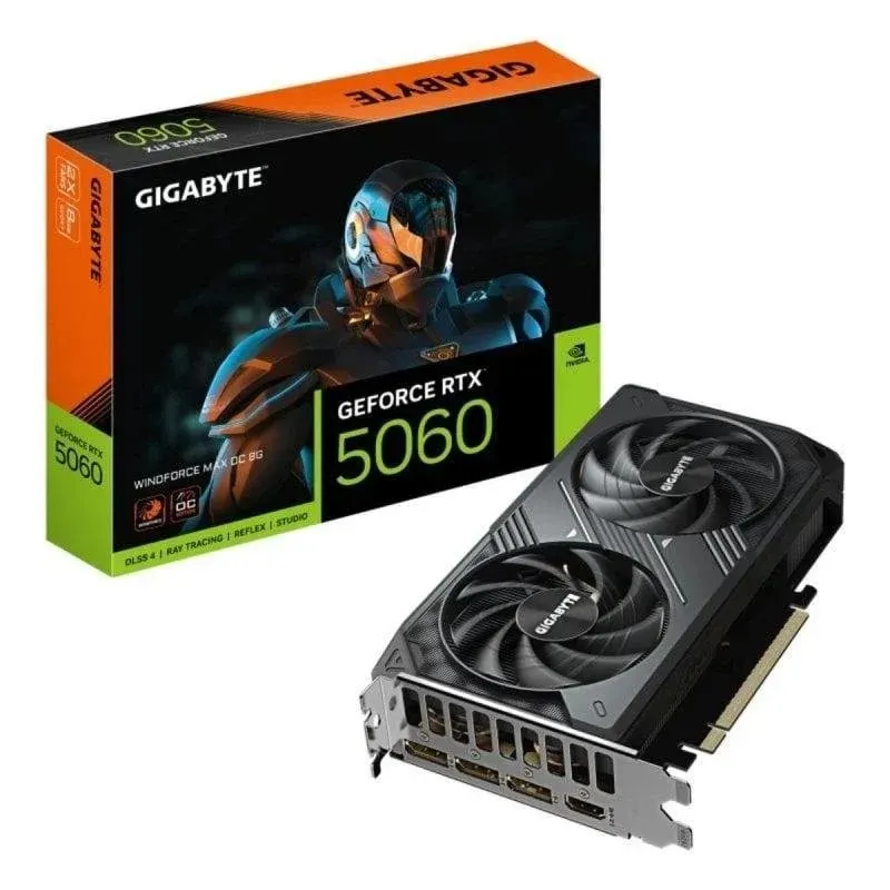 Tarjeta Gráfica Gigabyte GeForce RTX 5060 WINDFORCE MAX OC
