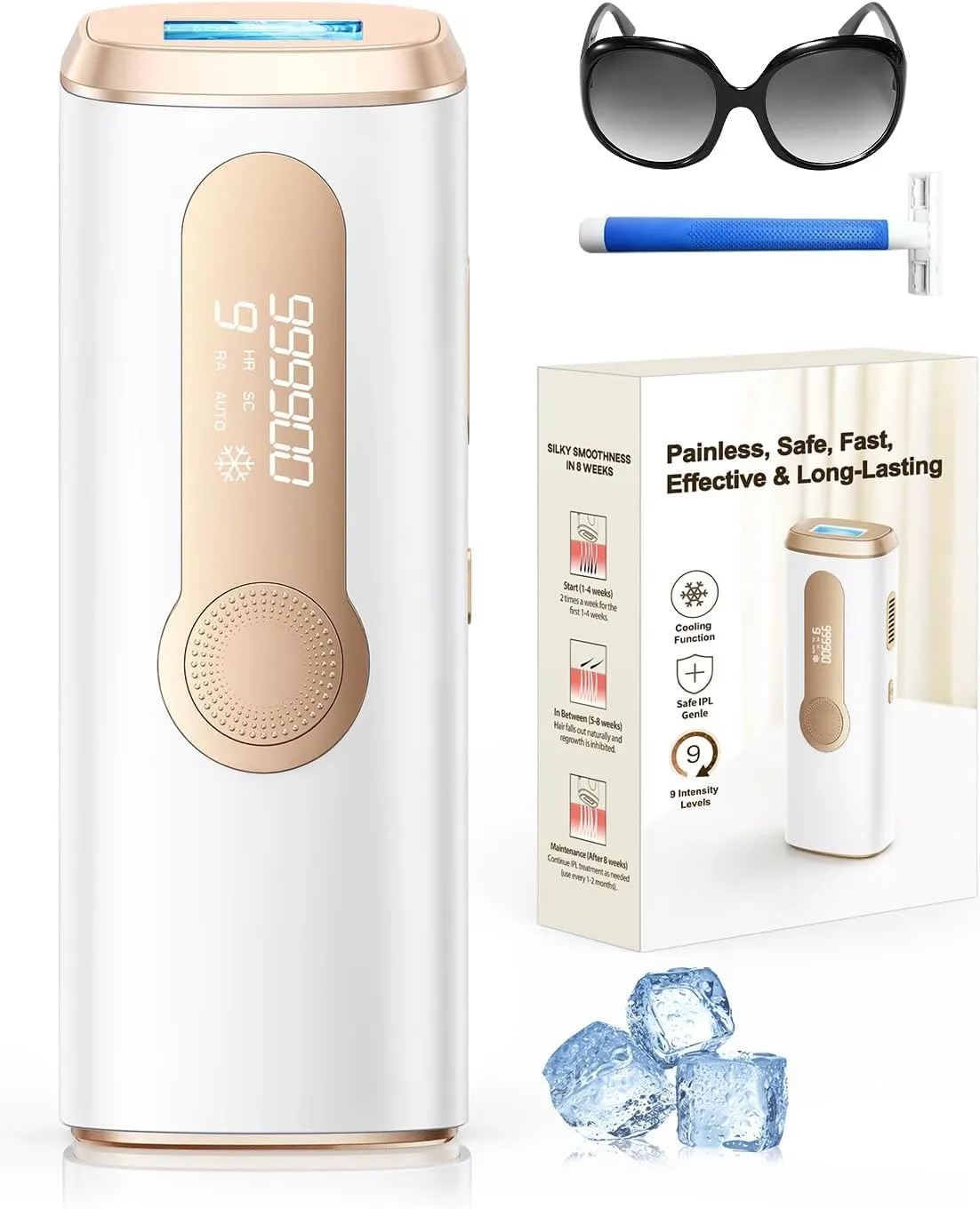 Depiladora IPL Haarlosy GLY06 con Refrigeración 10 ℃