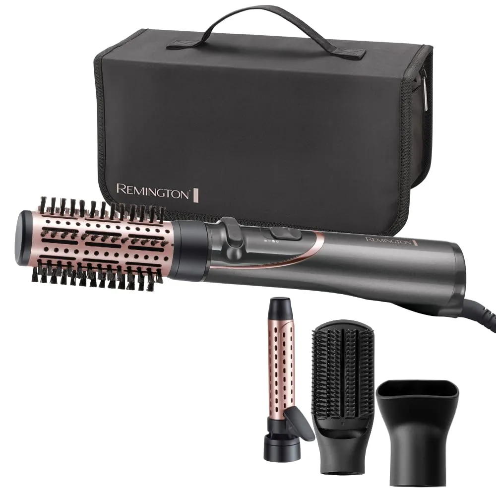 Remington AS8606 Cepillo Giratorio Caliente 3 en 1 con 4 Accesorios