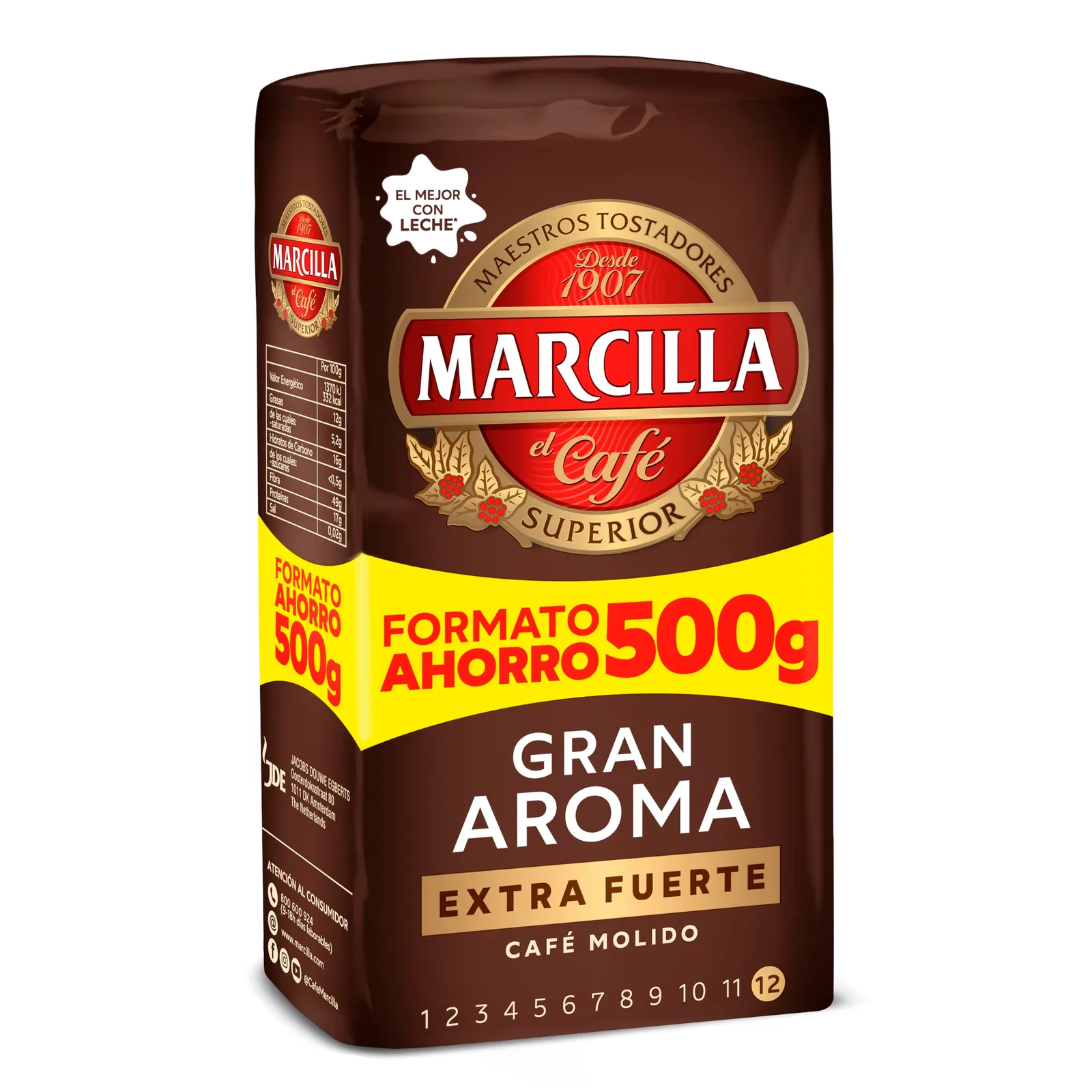 Café Molido Marcilla Extra Fuerte 500g