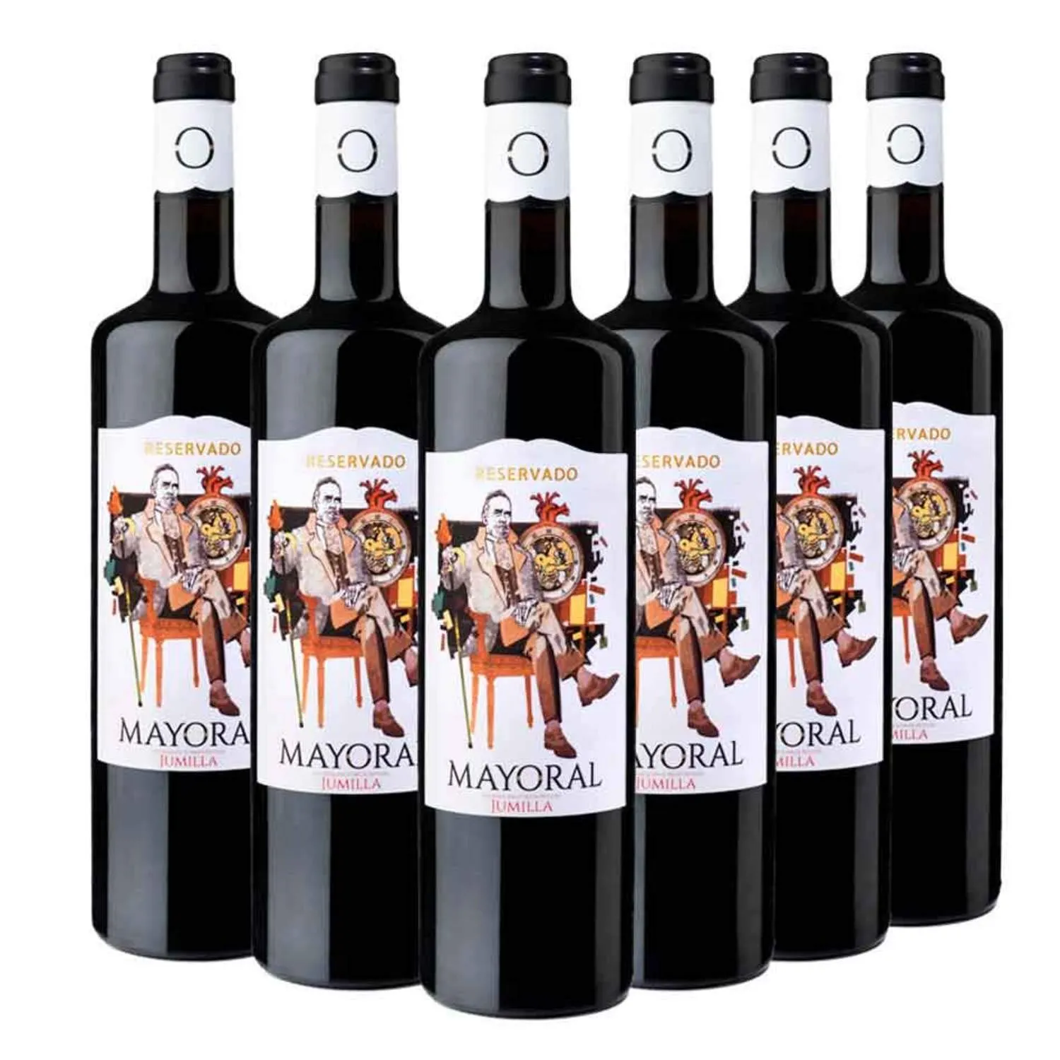 Pack 6 Botellas Vino Tinto Mayoral Reservado D.O. Jumilla 750ml