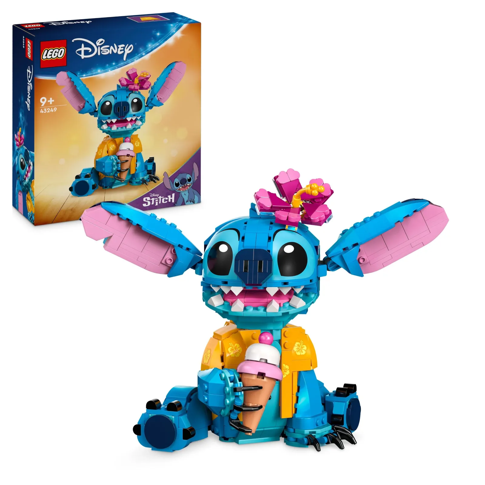 LEGO Disney Stitch (43249) - Figura Articulada, Juguete de Construcción para Niños y Niñas a partir de 9 Años