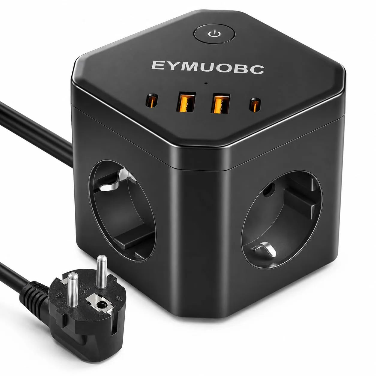 Regleta 8 en 1 con 4 Enchufes y USB-C 20W