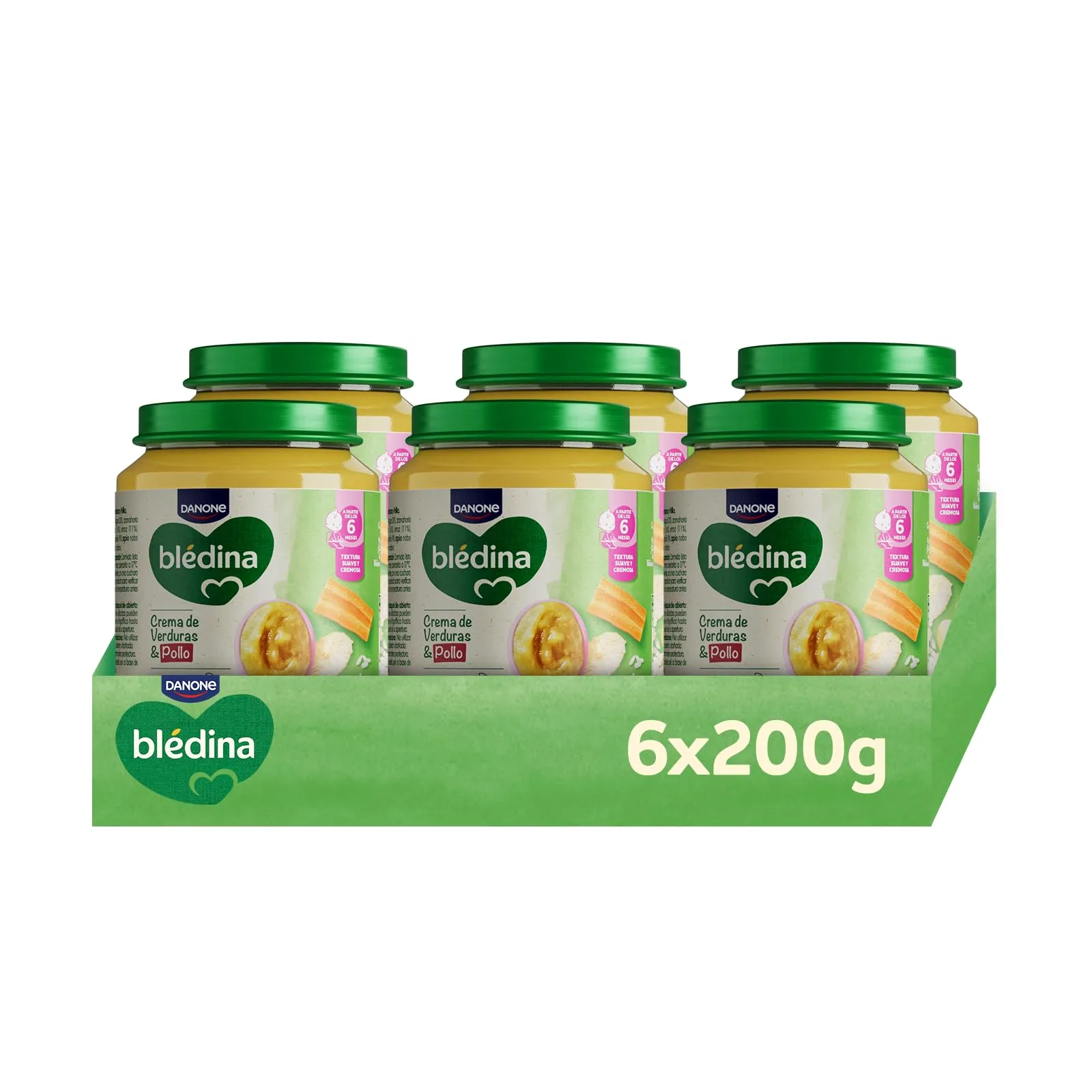 Pack 6x Tarritos Blédina Verduras y Pollo 200g
