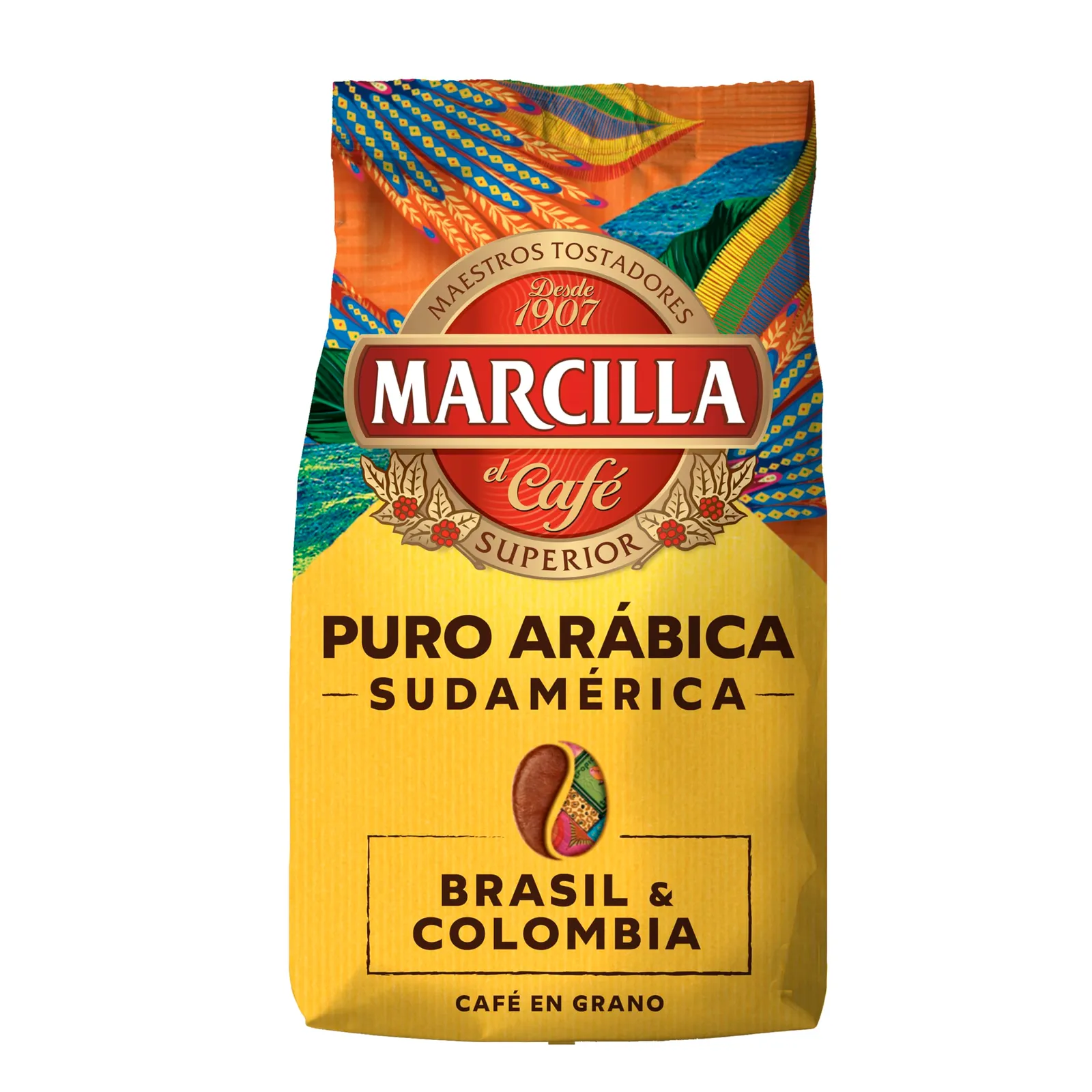 Café en Grano Marcilla Puro Arábica Tueste Natural 400g