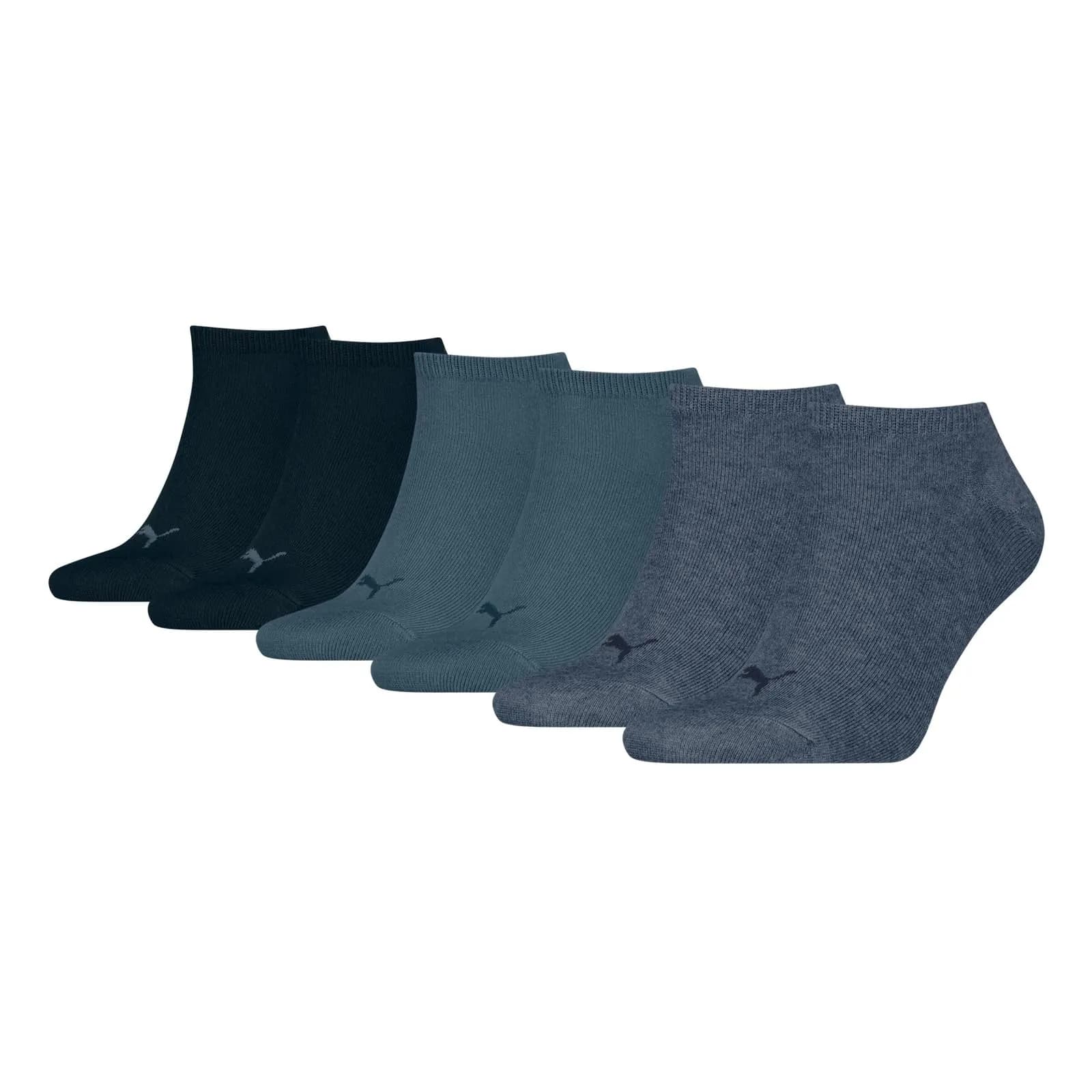 Pack 3 Pares Calcetines Puma Invisible Tobilleros Unisex Algodón Tallas 39-49