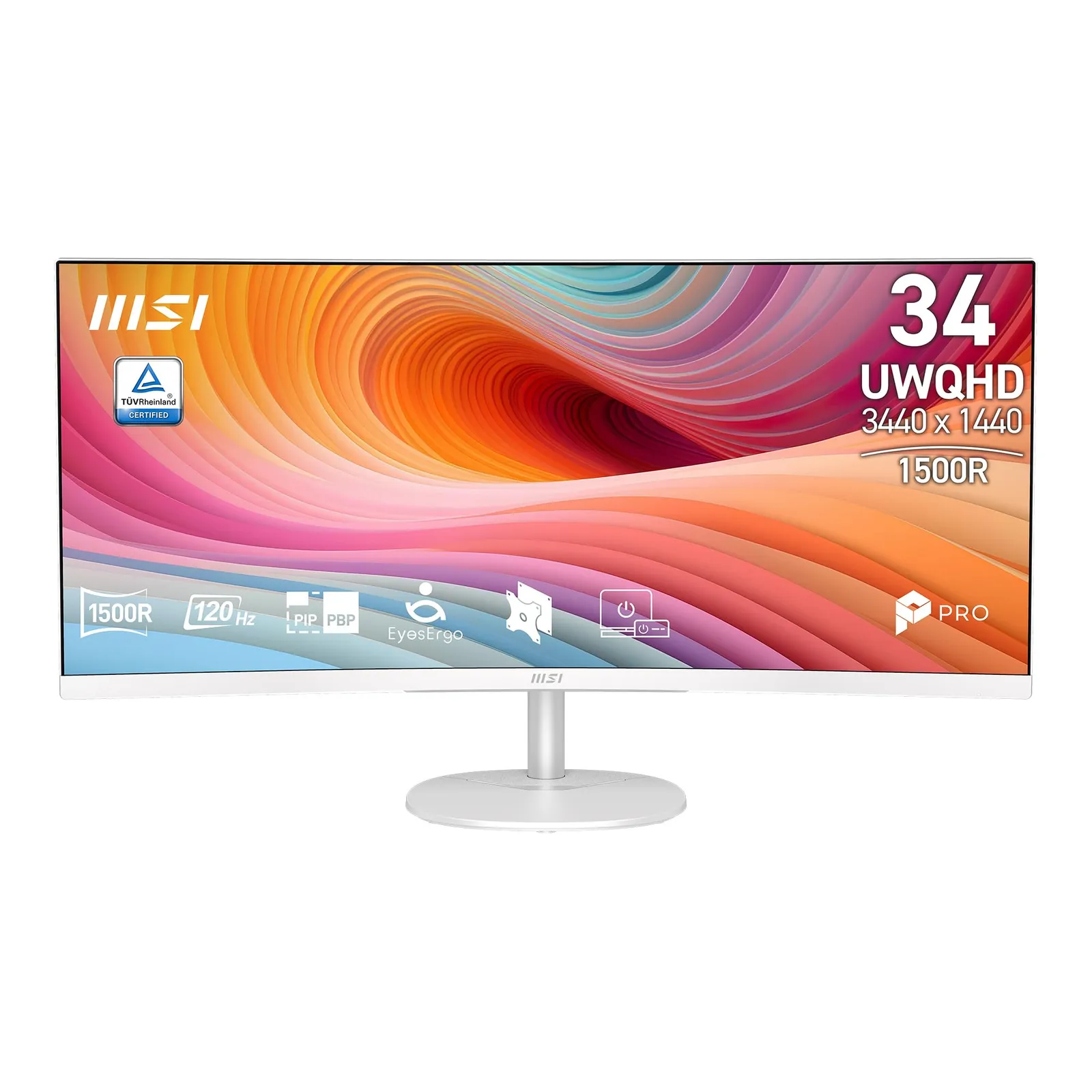 Monitor MSI PRO MP341CQW E12 de 34" UWQHD VA 120Hz