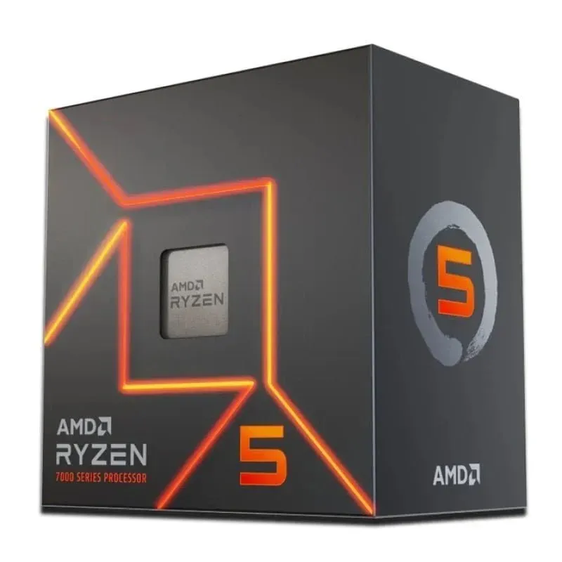 Procesador AMD Ryzen 5 7500F: 6 núcleos, 12 hilos, hasta 5.0GHz