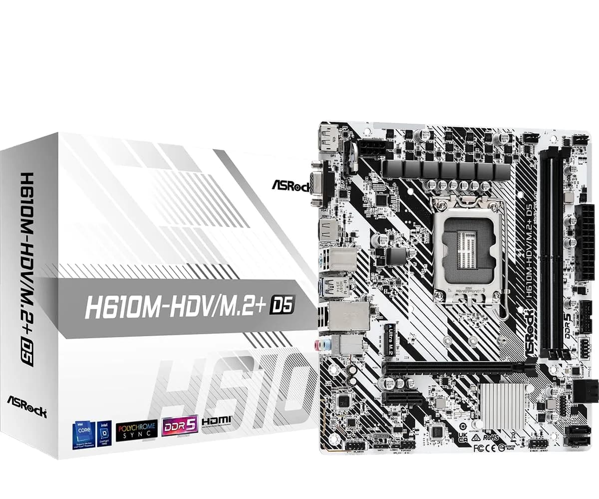 Placa Base ASRock H610M-HDV/M.2 LGA 1700