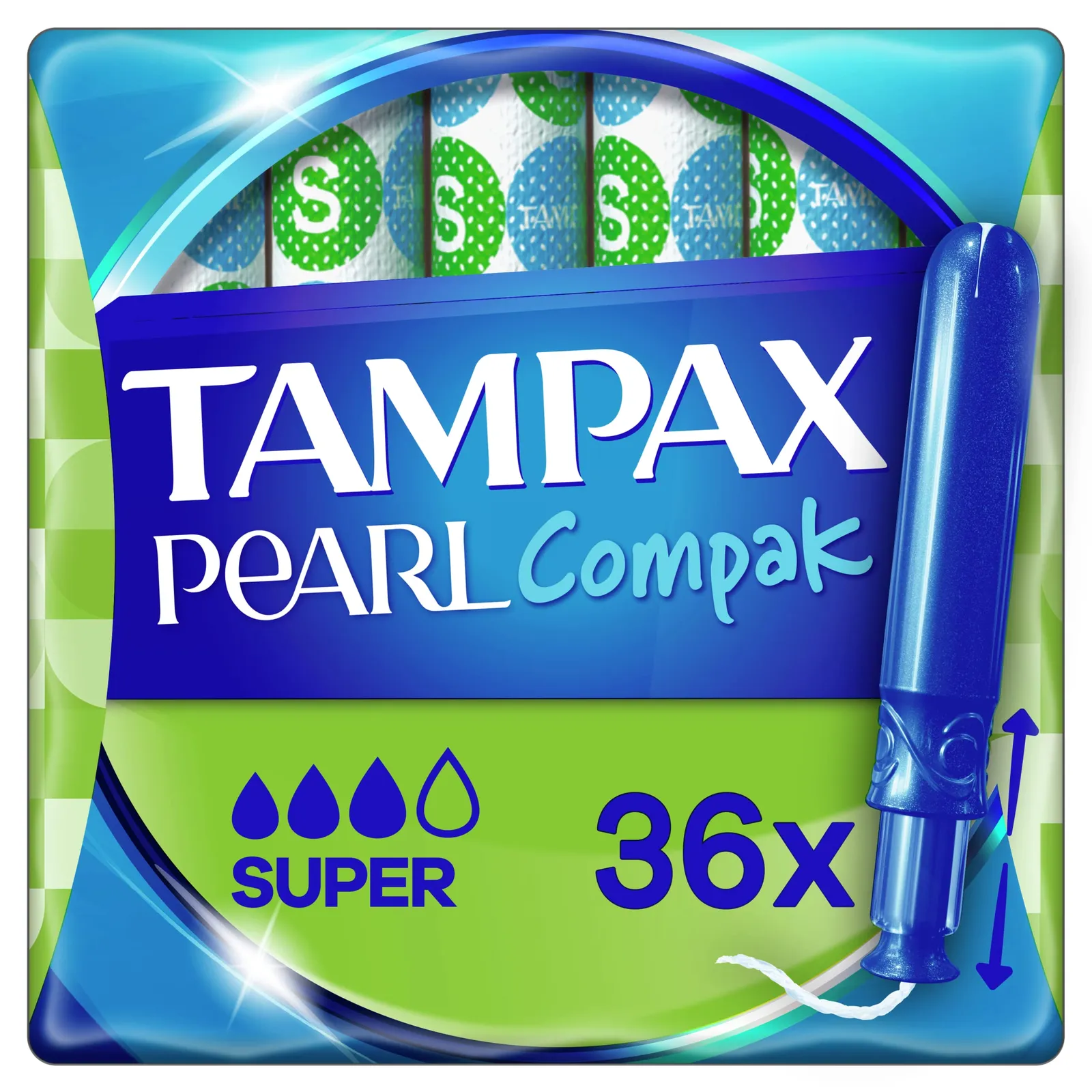Pack 3 Cajas Tampax Pearl Compak Super - Tampones con Aplicador